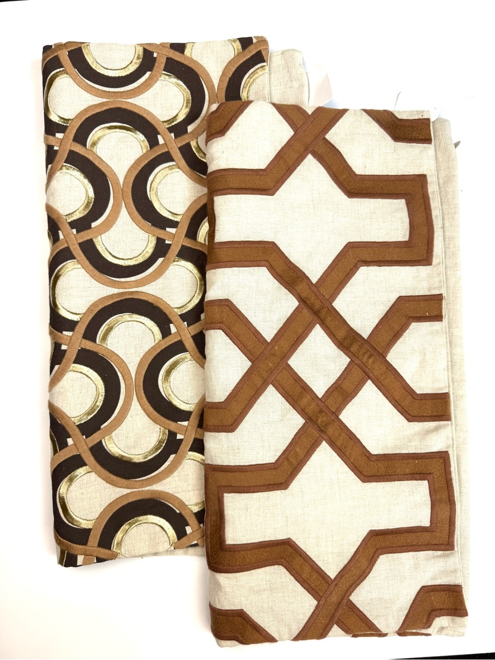 POTTERY BARN Tan Accent Pillows NWT